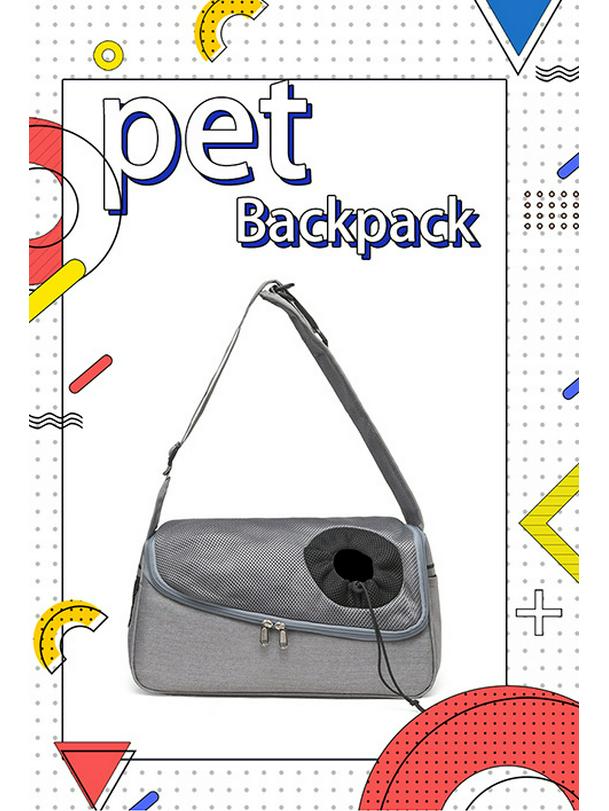 Ultralight Breathable Mesh Pet Crossbody Bag for Puppies and Kittens - Convenient and Comfortable Outing Bag.