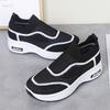24-Year-old New Mesh Breathable Casual Shoes Heightened Thick-soled Non-slip and Wear-resistant Elderly Walking Shoes One-pedal Mother Shoes