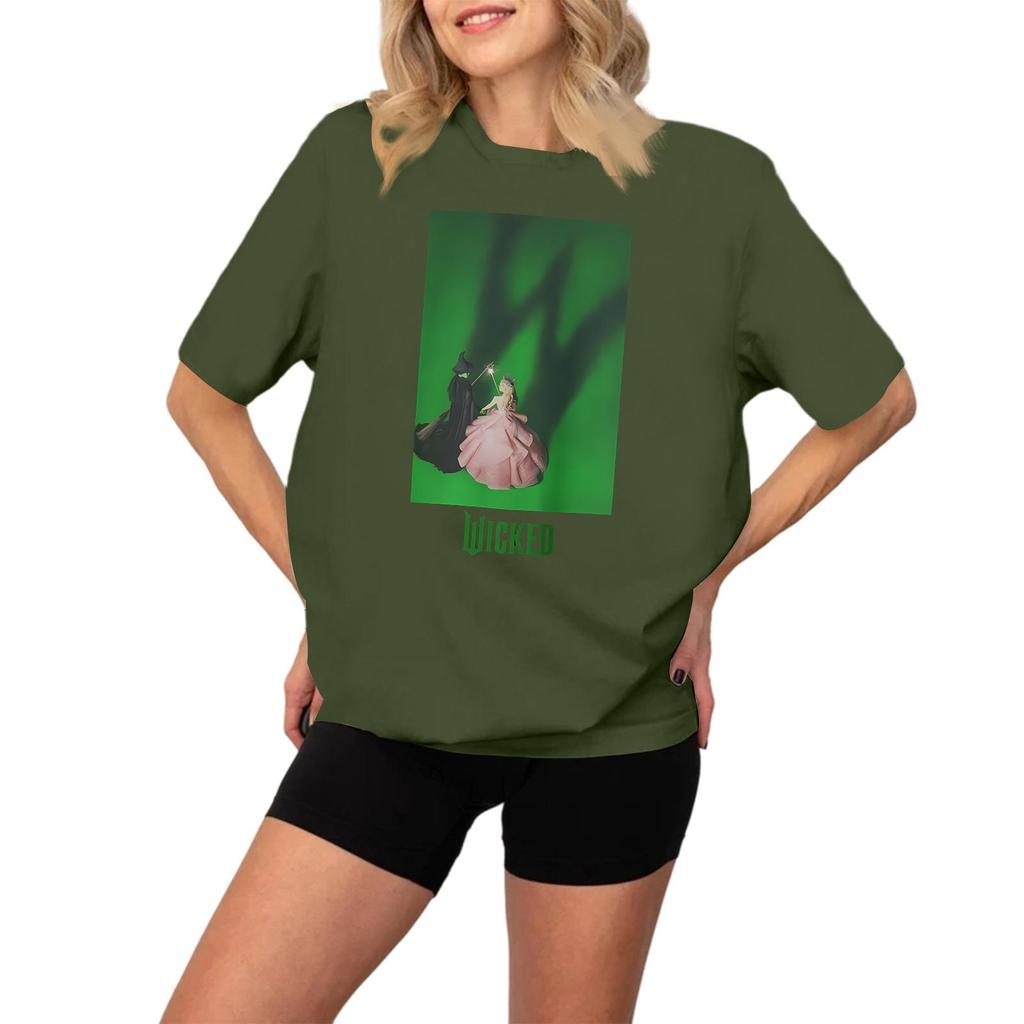 Women's Fashionable And Casual Long Sleeve Printed Short-Sleeved Top