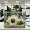 Non-Toxic Fish Shrimp Shelter Plastic Reptile Habitat Underwater Hiding House  Office Decor