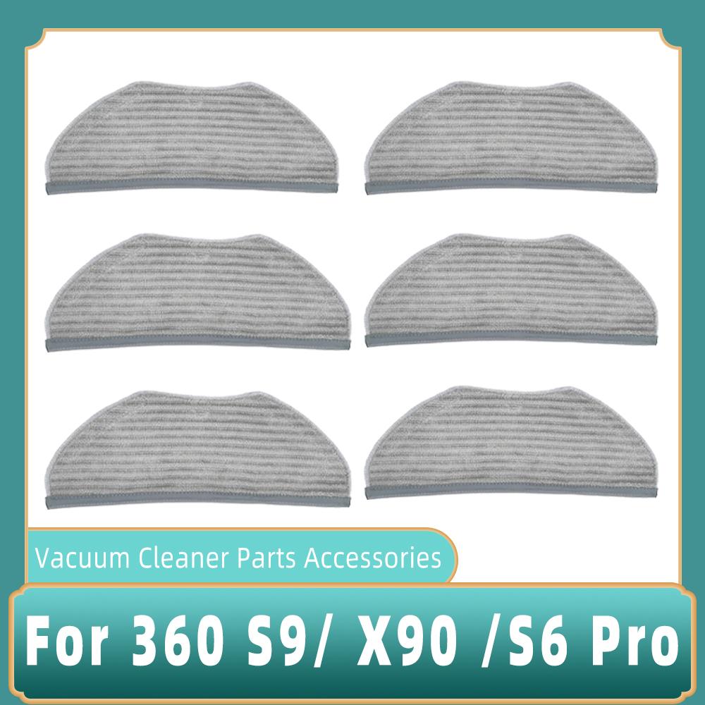 For 360 S9 S6 Pro X90 X95 Robotic Vacuum Cleaner HEPA Filter Roll Main Brush Side Brush Mop Cloth Rag  Spare Parts Accessories