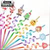 Christmas Plastic Drinking Straws Cute Santa Snowflake Reindeer Straws Party Favors for Kids Holiday Xmas Party Supplies