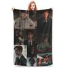 Aidan Gallagher Blanket Portable Fleece Sofa Throw Blanket for Home Bedroom Office Throws Bedspread Quilt