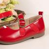 2025 Girls' Retro Princess Cross Strap Soft Sole Leather Shoes