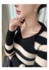2025 Women's Slim Fit Cashmere Long Sleeve Polo Shirt: Autumn/Winter Trendy Base Layer with Thin Lapel