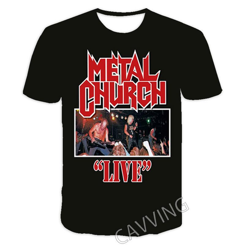 New Fashion Women/Men's 3D Print  Metal Church Rock   Casual T-shirts  Hip Hop Tshirts Harajuku Styles Tops Clothing