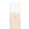 Glass-Covered LED Flameless Candles with Wavy Top Set