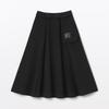 MUJI Women's Cool Flare Skirt, BE1VTA5S, Black, Size S