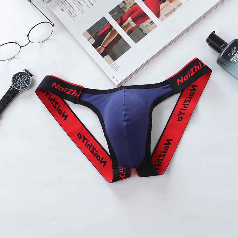 Men's Underwear Men Sexy Briefs Jockstrap U Pouch Man Low Waist Panties Thongs Mesh Underpants Gay G-Srting U Convex Underwear
