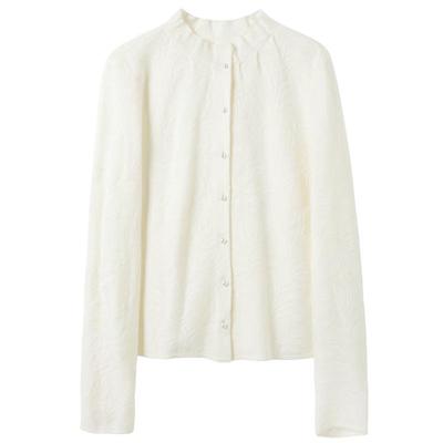 Sancai New Chinese Style Jacquard Knit Cardigan