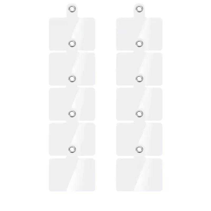 10/1 pièces Onglet de sécurité universel pour téléphone Patch en plastique pour lanière de téléphone Cellulaire Pad Tag pour sangle de téléphone Lanière bandoulière Accessoires de joint