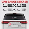 ABS Emblem Car Trunk Letter Stickers for RX300 NX260 GX550 CT200H IS250 CT IS LS ES NX RX UX GX GX470 RX400 ES300 GS300