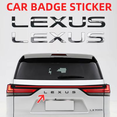 ABS Emblem Car Trunk Letter Stickers for RX300 NX260 GX550 CT200H IS250 CT IS LS ES NX RX UX GX GX470 RX400 ES300 GS300