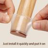 8Pcs Round Chair Leg Protector Felt Pad Chair Leg Cover Rubber Feet Protector Pad for Hardwood Floor Furniture Pad