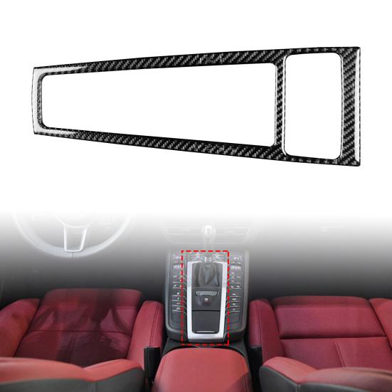 

Панель переключения передач Волоконный самоклеящийся аксессуар Автонаклейка Углеродная изысканная отделка панели уровня передач