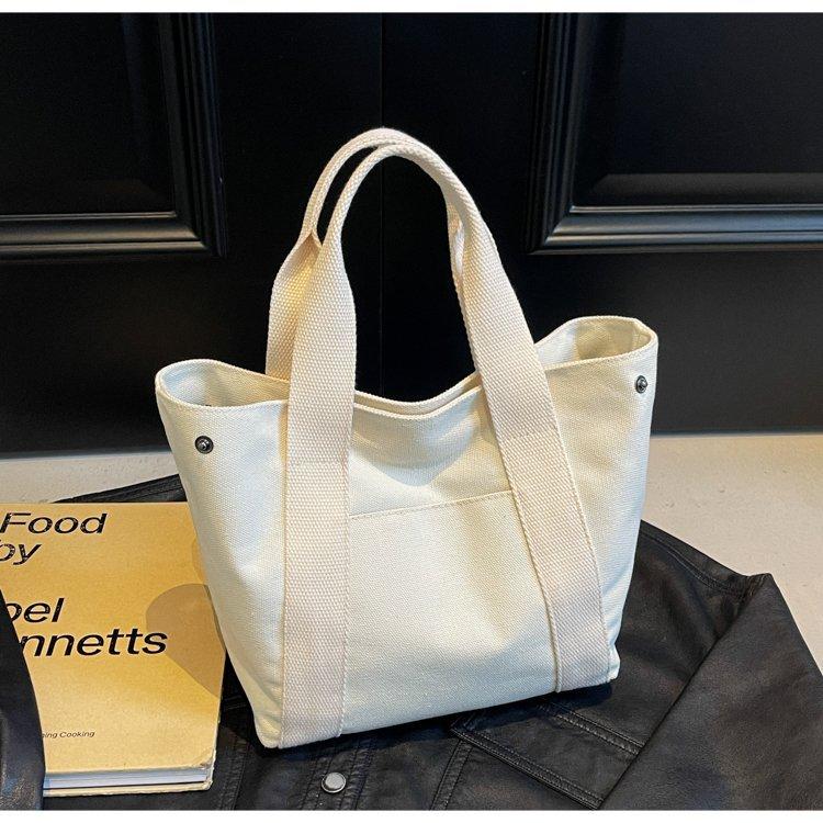 Canvas-Tasche Damen Herbst und Winter vielseitig 2025 neue Mode tragbare Damen-Tasche einfache Stofftasche Tragetasche