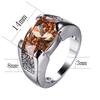 INS ring women's European and American jewelry micro-inlaid color zirconium gemstone creative jewelry accessories women