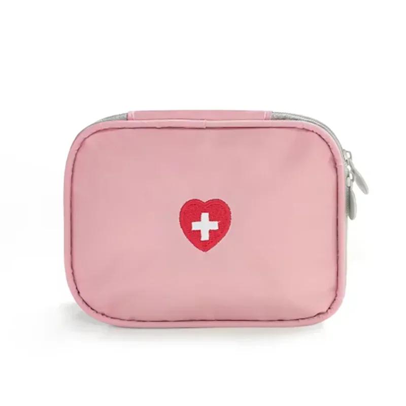 Leere Mini Haushalts Erste-Hilfe-Tasche Reise Tragbare Medizin-Verpackung Notfall-Kit-Taschen Medizin-Aufbewahrungstasche Kleiner Organizer