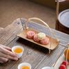 Bamboo Handled Serving Tray Set