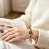 Little Wood New Women's Quartz Watch Emerald Green Niche and Trendy Women's Watch Gift Student-Friendly Water-Resistant Watch