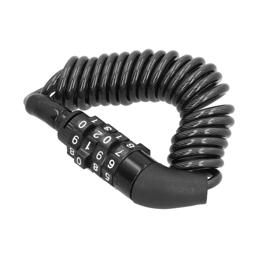 Helmet Cable Lock 4 Digit Password Anti?Theft Multifunctional Replacement for Bicycle Motorcycle
