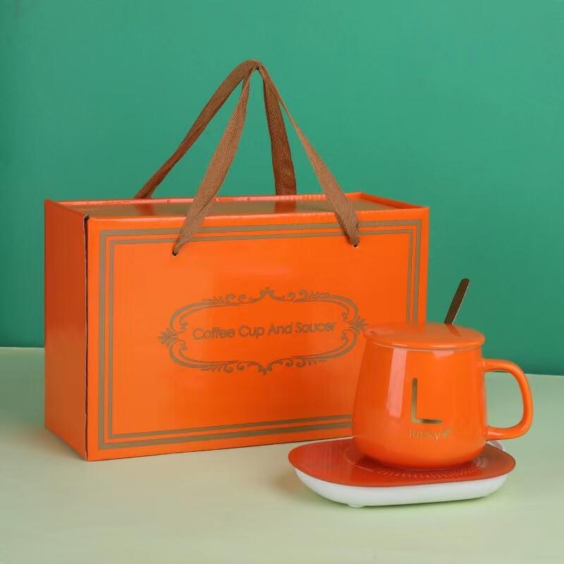 Ceramic Heated Mug & Warmer Gift Set