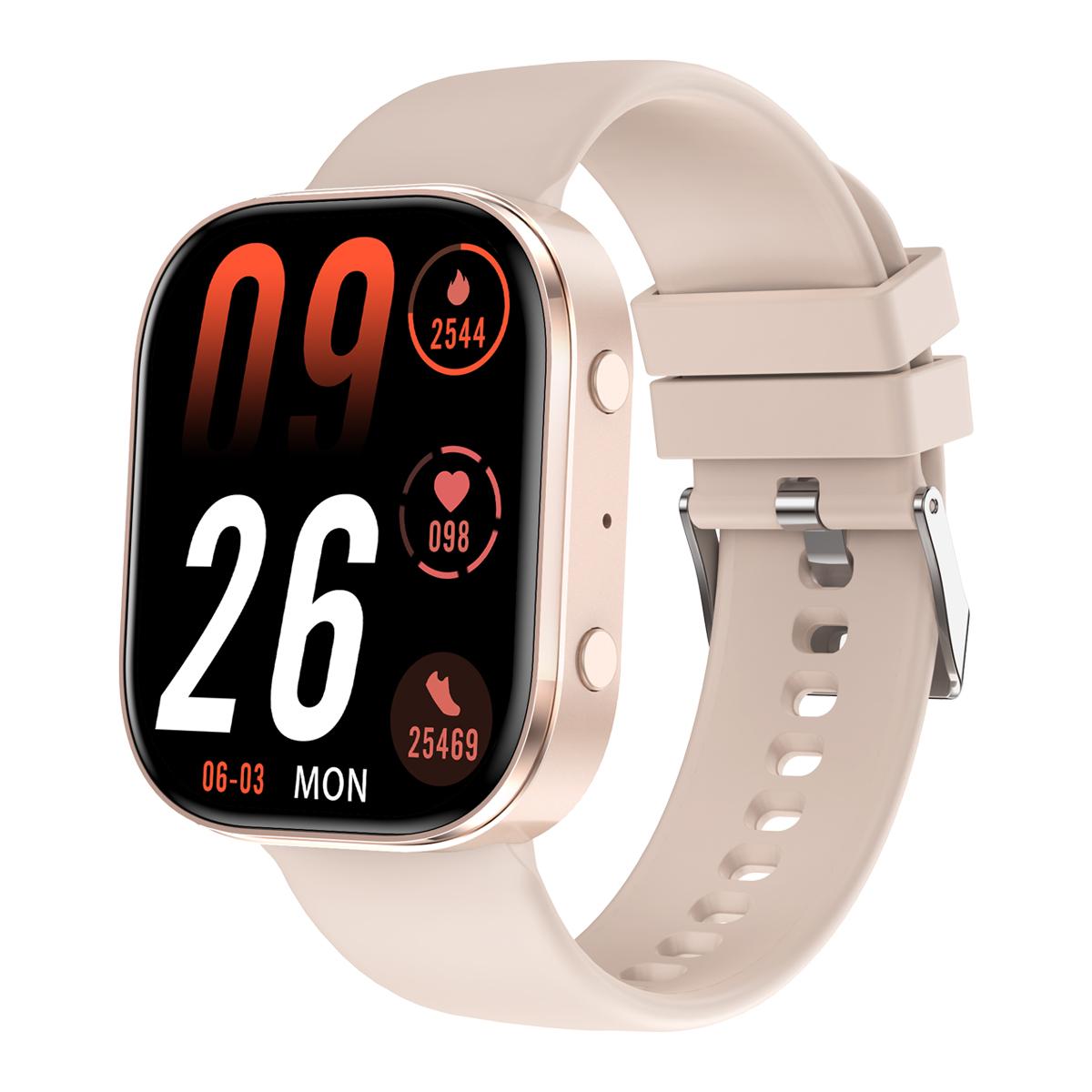 

Розумний годинник для чоловіків, 120 спортивних режимів, Smartwatch IP67 водонепроникний, монітор сну, Bluetooth-дзвінки та керування музикою, фітнес-годинник для Android/iPhone рожевий