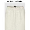 UR Women's Elastic Waist Back Slit Skirt