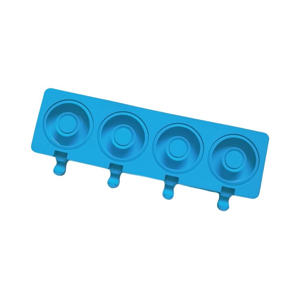 Doughnuts Shape Silicone Mold Ices Stick Ices Cream Mold Tray Ices Cubes Making Tool Cake Candy Candy Mold Easy to Clean