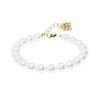 jewelCOUNTY Classic Anagram Pearl Bralcet[White/92.5Silver]