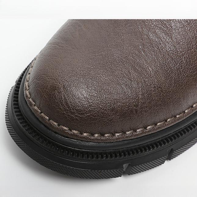 Men's Hand-stitched Leather Shoes Outdoor Casual Shoes