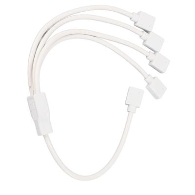 2PCS 1 To 4 Female To Female 5V ARGB Splitter Cable 5V 3 Pin 4 Pin Plugs LED Splitter Cable 30cm Length LED Strip Connector