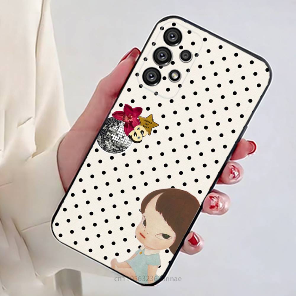 Y-Yoshitomos Art N-Nara Phone Case for Samsung Galaxy A73,23,53,33,14,24,13,72,22,52,32,54,A34 Soft Cover