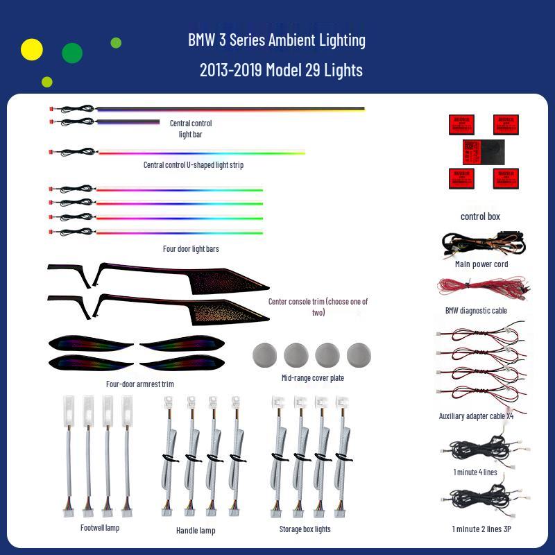 BMW 3 Series F30 Ambient Light (2013-2019)