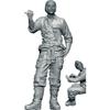 Thunder Model 1/35 US & UK Driver & Guide Figures Set for M1000 Heavy Equipment Transporter Hardtop Resin Kit TBF3510