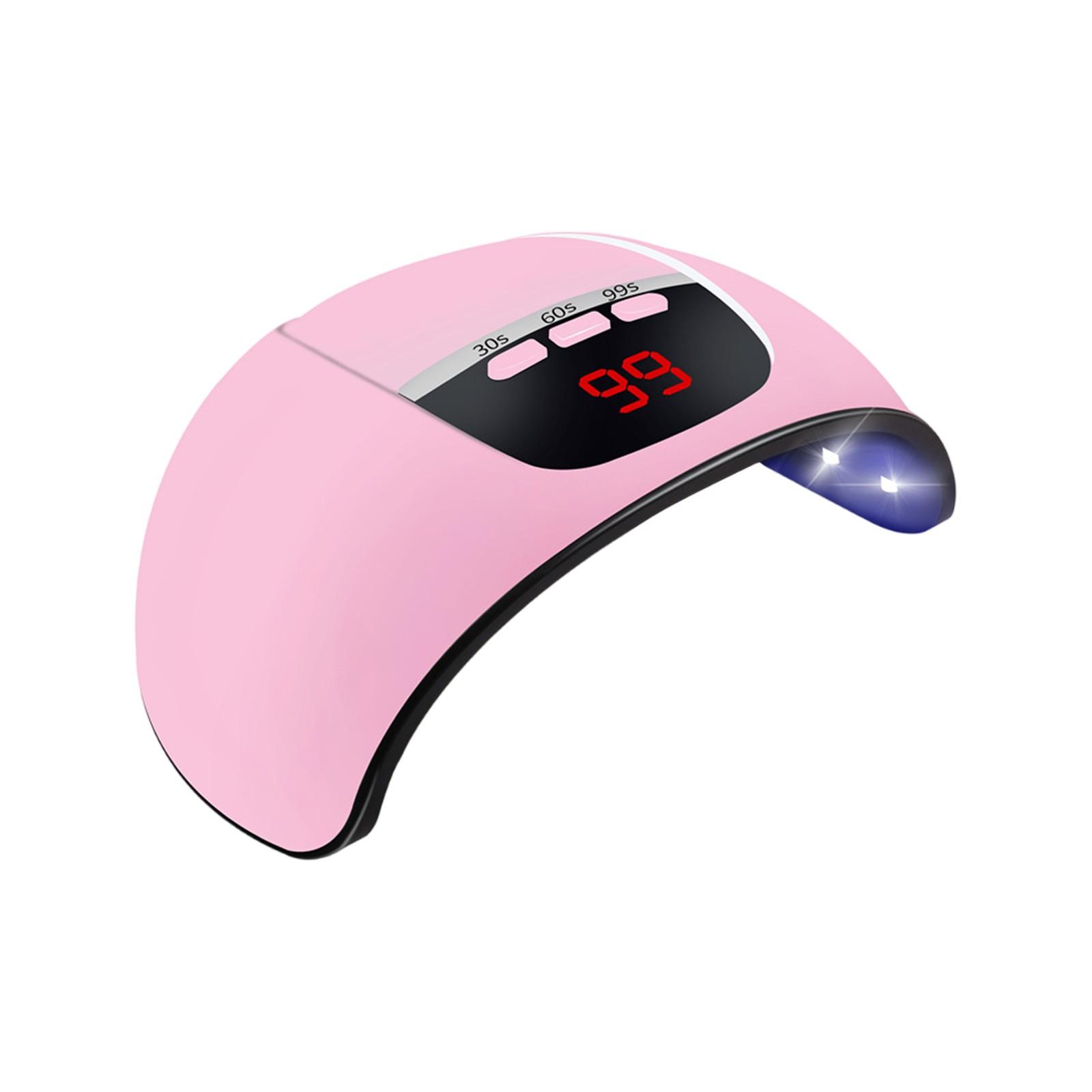 

Лампа для ногтей, 54 Вт, интеллектуальная сенсорная сушилка для ногтей, лампа для обжига, без черных рук, маникюрный станок One Size розовый