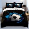 Dynamic Flying Football 3Pcs Bedding Set, Multiple Sizes Kid'S And Adults' Bedroom Exquisite 3Pc Bedding Set, Gift