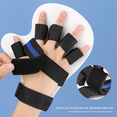 Tutore multidito con stecca per dito grilletto per mignolo indice medio e anulare Tutore per mano separatore a cinque dita con supporto per dito raddrizzamento