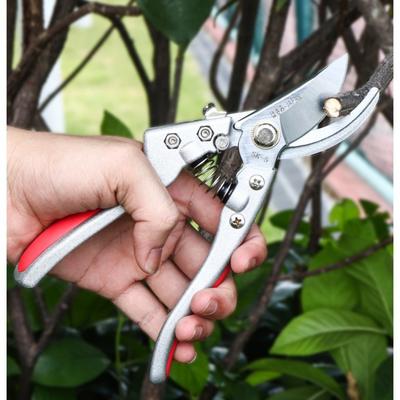 Zinc Alloy Garden Scissors SK5 High-Carbon Steel Large-Bore Pruning Lopper Flower Fruit Tree & Thick Branch Gardening Shears