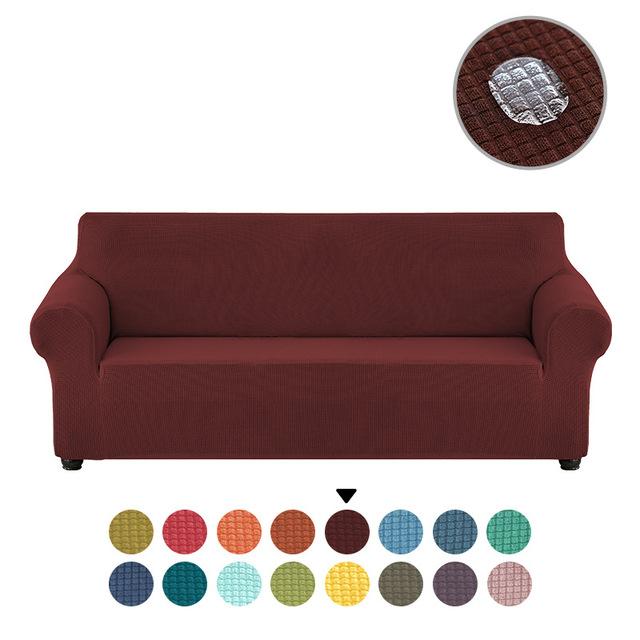

Water Resist Dust Resist Fleece Solid Color Sectional Sofa Furniture Covers For Living Room Elastic Stretch L Shape Need Buy 2pieces S 1seater 90-140cm