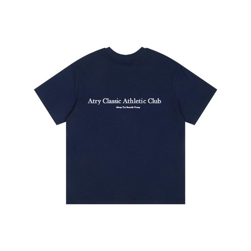 High-End Übergröße Unisex Baumwoll-T-Shirt - Sommer Casual Lockerer Schnitt L (95-120 jin) navy blau