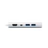 TUNEWEAR ALMIGHTY DOCK C2 Multi USB Hub Ethernet 4K Mini DisplayPort Silver TUN-OT-000041