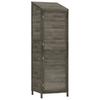 Garden Shed Anthracite 55 X 52 X 174.5 Cm Solid Pine Wood
