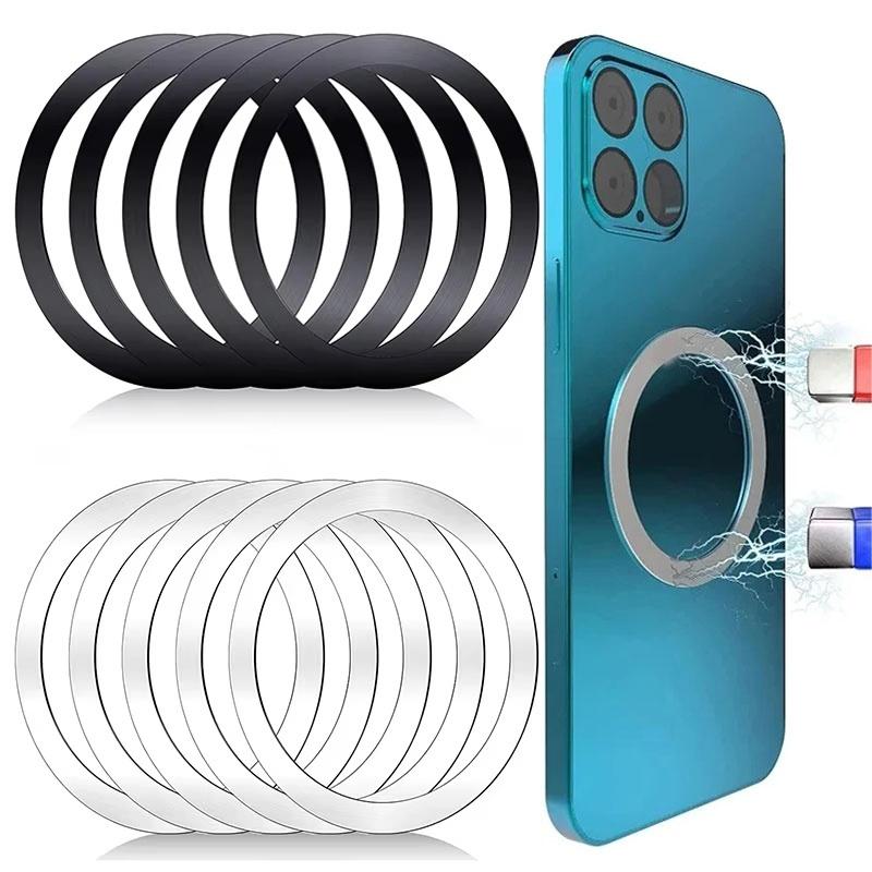 1-5Pcs Sticker Ring For Magsafe Wireless Charging For iPhone 14 13 12 Pro Max Mobile Phone Magnetic Wireless Charger Metal Plate