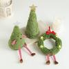 1PC Christmas Tree Shape Party Christmas Decoration Home Decor Plush Doll Window Display Toy Xmas Atmosphere Christmas