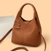 Fashion Handbag - High-end, Large-capacity Vegetable Basket Bag, Soft Leather Shoulder Crossbody Bag Casually