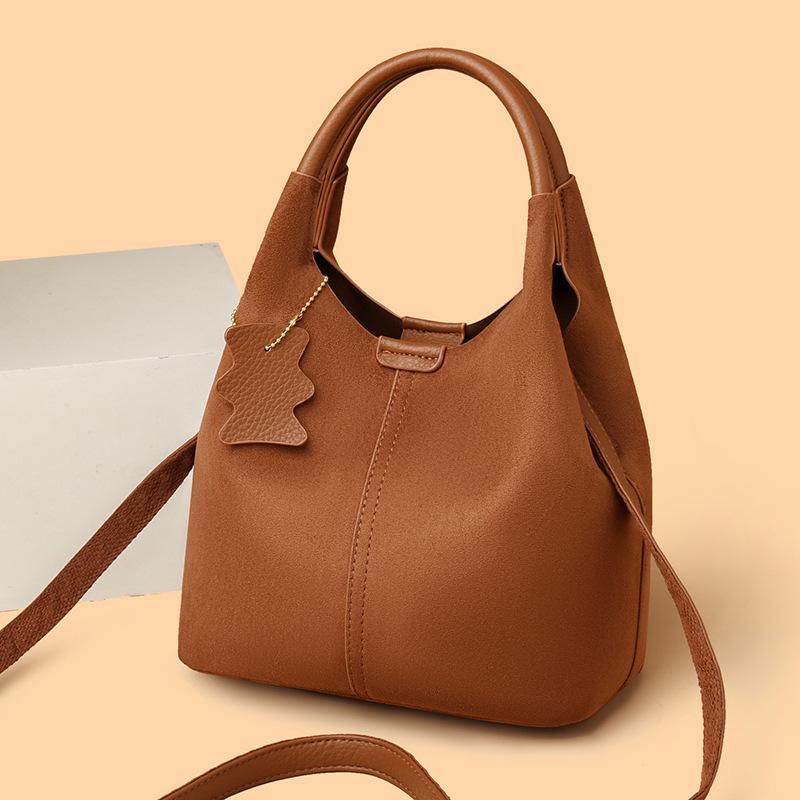 Fashion Handbag - High-end, Large-capacity Vegetable Basket Bag, Soft Leather Shoulder Crossbody Bag Casually