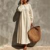 Damenmode Locker Sitzendes Langarm-Pulloverkleid