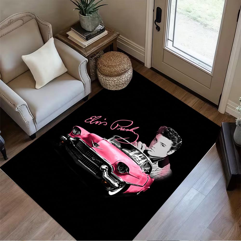 Elvis Presley Performance Floor Mat Design for Bedrooms Outdoor Living Rooms Playrooms Anti-slip Rug Decorate Offices Birthday/Christmas Gift