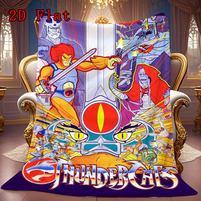 ThunderCats 2D Flat Pattern Flannel Blanket High Quality All Seasons Warmth and Comfort Perfect for Christmas Gifts.MMT0918094